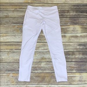 White quilted leggings